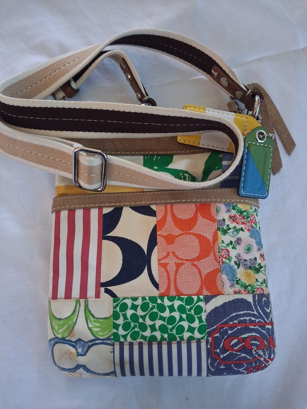 Coach-  Hampton's Patchwork Crossbody Bag in Multicolor - Picture 3 of 6